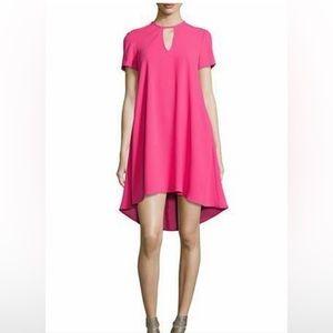 Trina Turk Floramaria Swing Dress 6 Cutout Keyhole, Longer in back